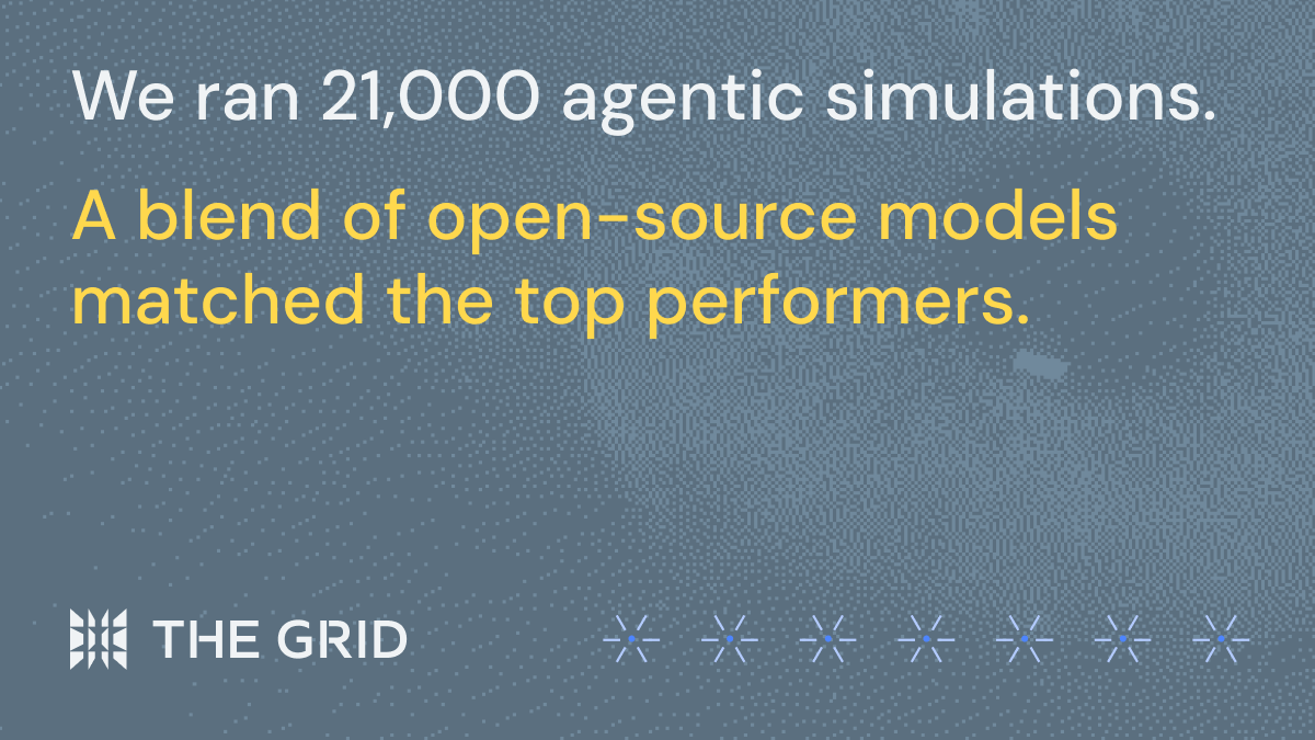 A blend of open-source models matched the top performers